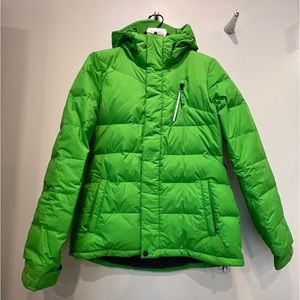 Volcom Women’s M Powder Puff Down Jacket Green